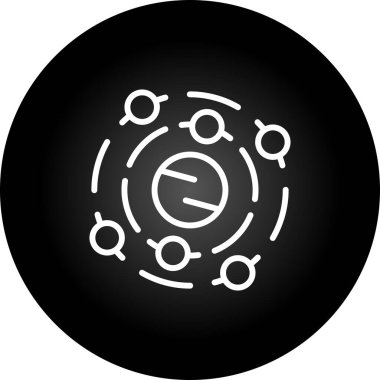 Modern simgenin vektör illüstrasyonu