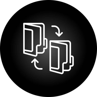 Belge simgesinin vektör illüstrasyonu