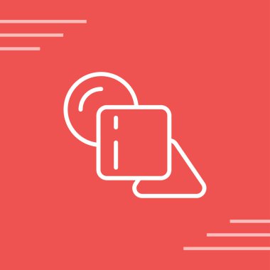 Geometrik web simgesi vektör çizimi