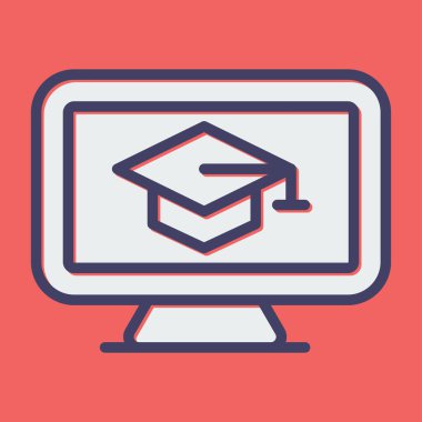 Bilgisayar web simge vektör çizim