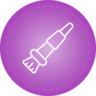 Boya fırçası web simgesi, vektör illüstrasyonu