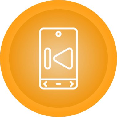 Akıllı telefon simgesinin vektör illüstrasyonu