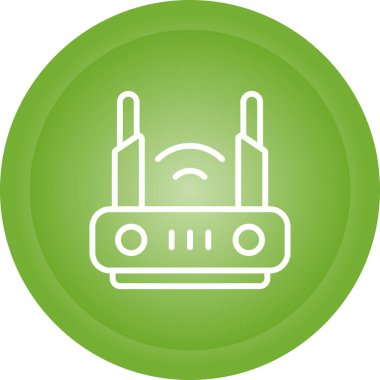 router simgesi web basit illüstrasyon