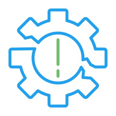 Ayarlar. Web simgesi basit illüstrasyon