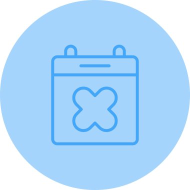 Takvim Simgesi Soyut Arka Gruplamada İzole Edildi