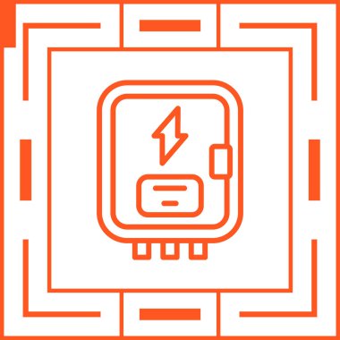 Elektrikli Araba simgesinin vektör illüstrasyonu