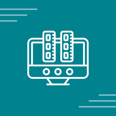 Mavi akıllı tren sistemi simgesi yeşil arkaplanda izole edildi. Demiryolu işleri. Tren ikonu. vektör illüstrasyonu