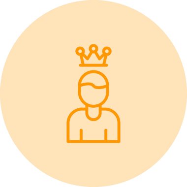 taç simgesi vektör illüstrasyonu