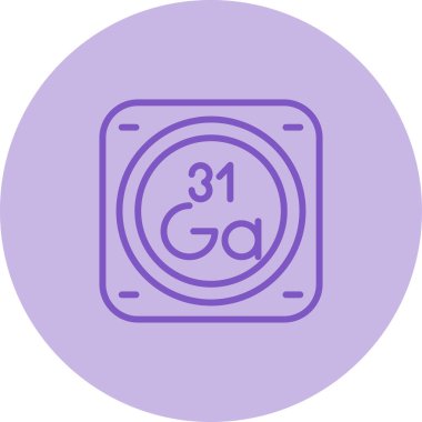 Kimyasal metal işareti ağ basit illüstrasyon