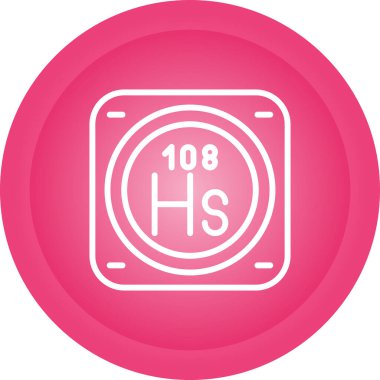 Kimyasal metal işareti ağ basit illüstrasyon