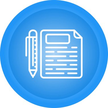 belge simgesi vektör illüstrasyonu