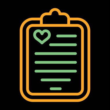 Kalp simge tasarlamak vektör