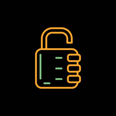 Padlock  web icon simple illustration