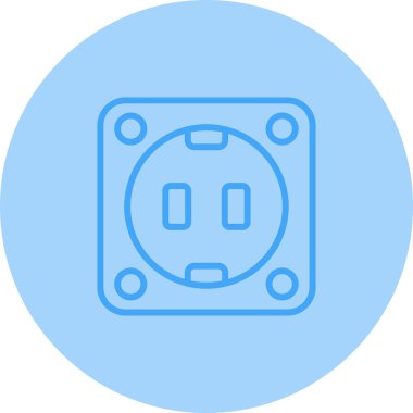 Soket simge vektör çizim