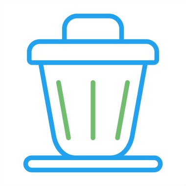 çöp simgesi vektör illüstrasyonu