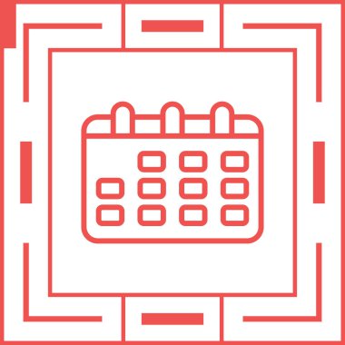 Takvim web simge vektör çizim