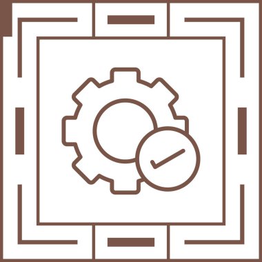 dişli simgesi vektör illüstrasyonu