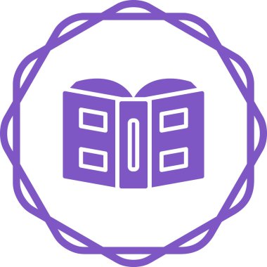 Kitap simgesi çizimini aç 