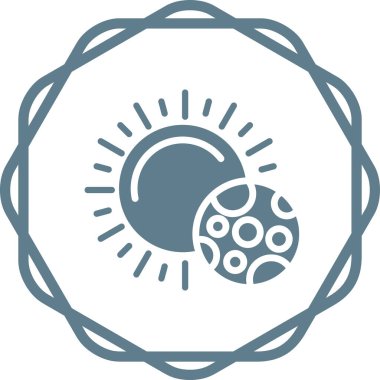 Bir top simgesinin vektör illüstrasyonu