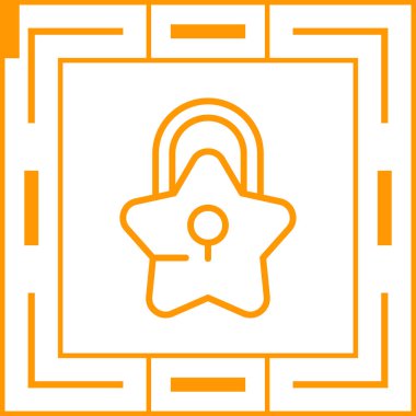 Padlock  web icon simple illustration