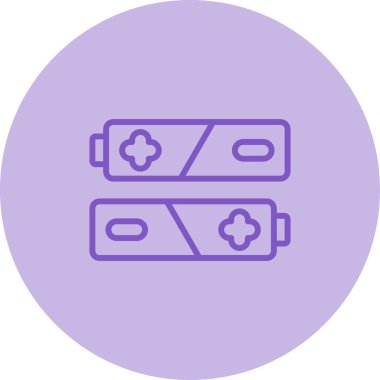 pil simgesi, vektör illüstrasyonu