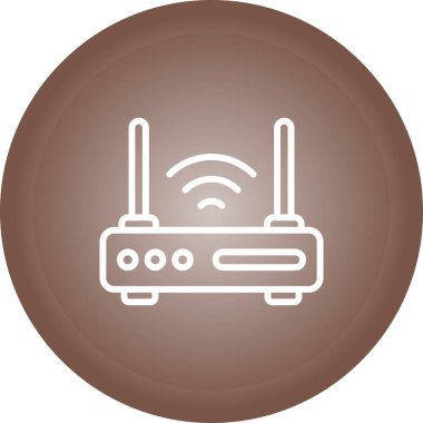 router simgesi web basit illüstrasyon