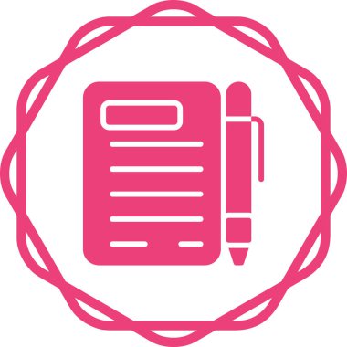 Belge. Web simgesi basit illüstrasyon