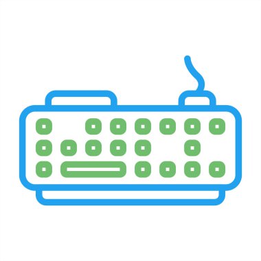 Klavye. Web simgesi basit illüstrasyon