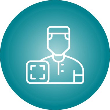 kişisel proje için hemşire vektör simgesi modern basit vektör çizimi