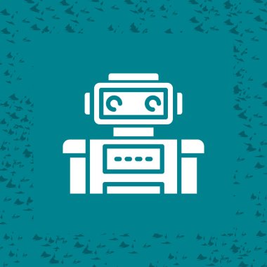 robot web simgesi vektör illüstrasyonu