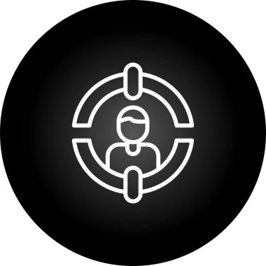 seo modern simgesinin vektör illüstrasyonu