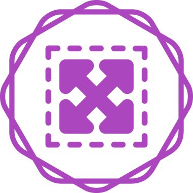 Bir yıldız simgesinin vektör illüstrasyonu