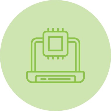 dizüstü bilgisayar simgesi web basit illüstrasyon