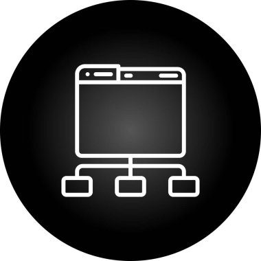 seo modern simgesinin vektör illüstrasyonu