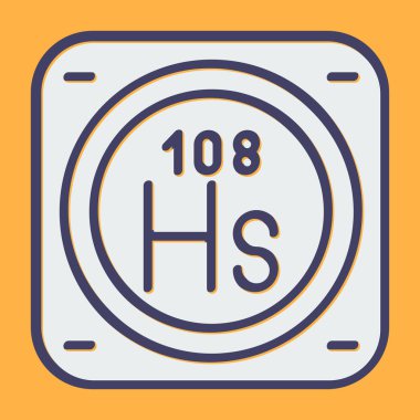 Kimyasal metal işareti ağ basit illüstrasyon