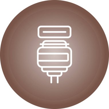 Benzersiz elektrik dolgu vektör simgesi