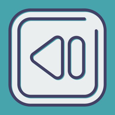 Müzik çalar simgesinin vektör illüstrasyonu