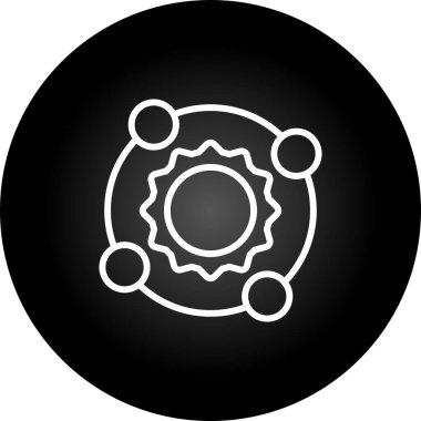 Vektör evrensel simgesi Trendy bakmak.