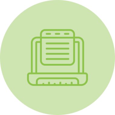 dizüstü bilgisayar simgesi web basit illüstrasyon