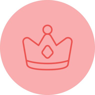 taç simgesi vektör illüstrasyonu