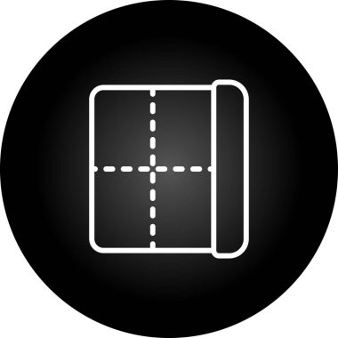 Resimli Simge Arka Planda İzole - Kare Takvim