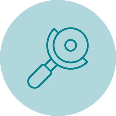 Büyüteç. Web simgesi basit illüstrasyon