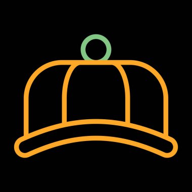 Şapka. Web simgesi basit illüstrasyon