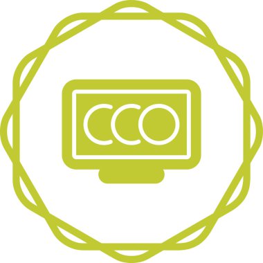 Masaüstü Bilgisayar Web simgesi vektör çizimi