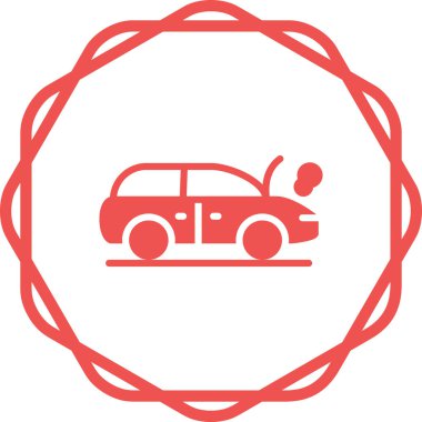 araba simgesi vektör illüstrasyonu