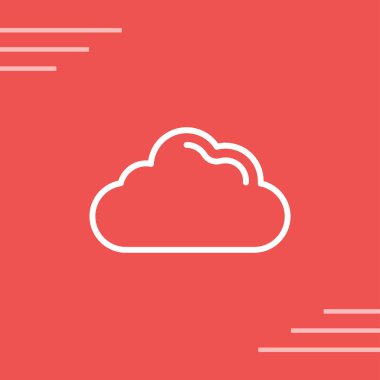 Bulut hesaplama simgesi. vektör illüstrasyonu