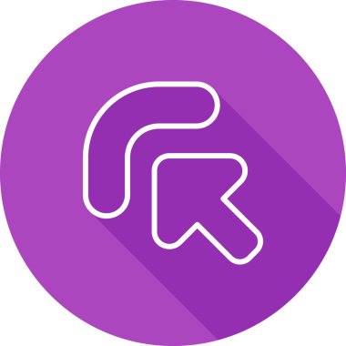 Ok. Web simgesi basit illüstrasyon