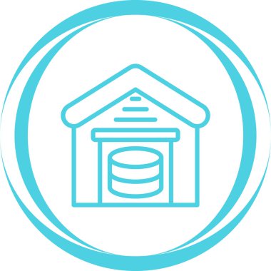 Bina. Web simgesi basit illüstrasyon