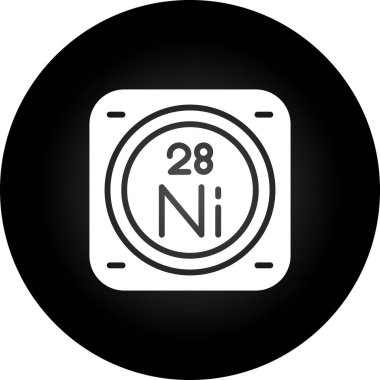 Nikel kimyasal element simgesi, basit satır biçimi