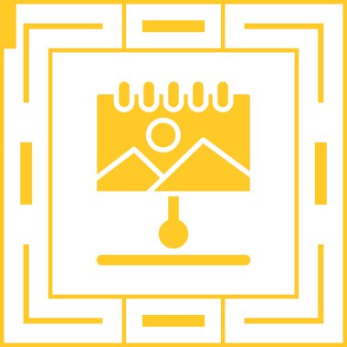 Web simgesi. Binanın vektör çizimi